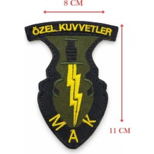 Esplendor Single Sword Single Sword Mak Nakış Patch Özel Kuvvetler Askeri Arma Cırtlı Tactical Patch, Siyah-Sari