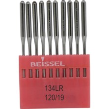 Esplendor Beıssel Beissel 134LR Sanayi Tipi Düz Makine Baltalı Iğnesi 19/120 Numara Lr Uçlu 10 Adet (1 Paket)