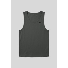 Esplendor Tommylıfe Haki Standart Kalıp Basic Spor Performans Kolsuz Erkek Atlet - 88503