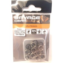 Esplendor Savage Gear Splitring - 20 Yaylı Halka, Çap/taşıma Kapasitesi: 7 mm / 103LBS / 47 kg