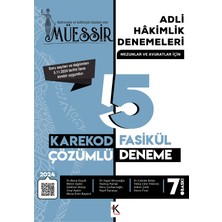 Kuram Kitap Müessir Adli Hakimlik Denemeleri- 2024 Karekod Cözümlü