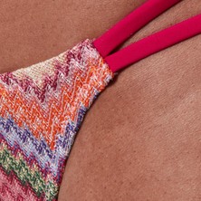 Esplendor Dagi Missoni Baskılı Slip Bikini Altı, 36, 24SW81049GB, Pembe, Kadın