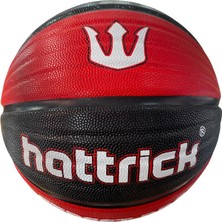 Esplendor Hattrick Street Pro Basketbol Topu, 7 Numara, Dış Mekan Kullanımı Için, Siyah ve Kırmızı