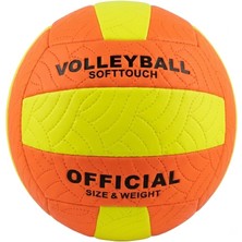 Esplendor Hsport Softtouch Voleybol Topu No:5 (Pompa Hediyeli) (Turuncu-Sarı)
