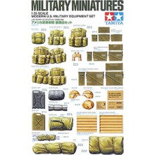 Esplendor Tamiya 1/35 Modern U.s. Military Equipment Plastik Askeri Aksesuarlar Maket Kiti