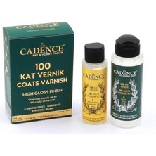 Esplendor Cadence 100 Kat Vernik Seti, 120 Ml-70 Ml, Şeffaf, Akrilik Boya