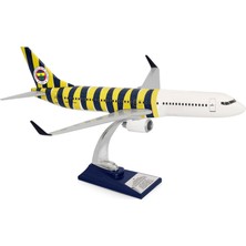 Esplendor Zekupp Boeing 737-800 1/100 Ölçek Fenerbahçe Lisanslı Çubuklu Tasarım Maket Uçak