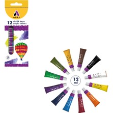 Esplendor Adel Akrilik Boya, 12 Renk, 12 ml Tüp Set
