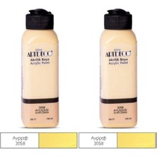 Esplendor Artdeco Akrilik Boya 2'li Set, 140 Ml, Ayçiçeği Sarısı