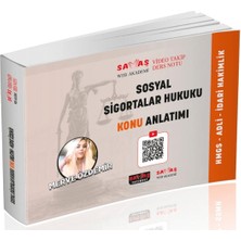 Savaş Yayınevi Adli - Idari Hakimlik Hmgs Sosyal Sigortalar Hukuku Video Takip Ders Notu Konu Anlatımı