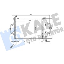 Esplendor Kale Klima Radyatörü Kondenser Kurutuculu Al/al Volkswagen Fox 05, Polo 01, Seat Cordoba 02-09, Ibiza Iv, Skoda Roomster 06-15, Fabia - Kal 390700