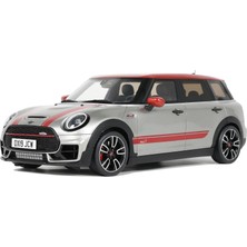 Esplendor Otto Mobile 2021 Club Man (F54) Jcw Erime Gümüş Kırmızı Çizgili ve Üst Sınırlı Sayıda Dünya Çapında 999 Parçaya Kadar 1/18 Model Araba OT1106