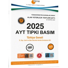 A Yayınları 2025 Ayt Tıpkı Basım Çıkmış Sorular