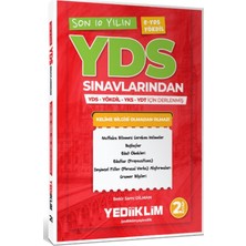 Yediiklim Yayınları Yds E-Yds Yökdil Son 10 Yılın Yds Kelimeleri