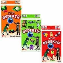 Esplendor Mini Dedektif Kart Oyunu 55 Kart – Çocuklar Için Eğitici Zeka Oyunu, Aile Oyunu, Meyve Sebze, Hayvanlar ve Genel