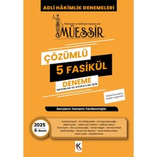 Kuram Kitap Müessir Adli Hakimlik Denemeleri - 2025 Çözümlü 5 Deneme