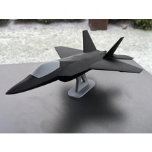 Esplendor F22 Savaş Uçağı Modeli Siyah Renk 15 cm Ev Ofsi Dekoratif Obje