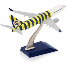 Esplendor Zekupp Boeing 737-800 1/250 Ölçek Fenerbahçe Lisanslı Çubuklu Tasarım Maket Uçak