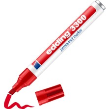Esplendor Edding 3300 Permanent Markör - Kırmızı - 1 Kalem - 1-5 mm Kesik Uçlu