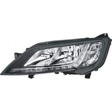 Esplendor Ayfar Far Sağ Motorlu Siyah Çerçeveli Fiat Ducato Maxi, Peugeot Boxer, Citroen Jumper 14 LED (Ballast Dahil) Ayf 505220