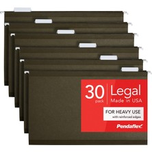 Esplendor Pendaflex Güçlendirilmiş Asma Klasörleri, Legal Ölçüler, Standart Yeşil, 1/5 Kesim, 25/bx (4153 1/5).