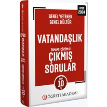 Öğreti Akademi Yayıncılık 2024 Kpss Genel Yetenek Genel Kültür Vatandaşlık Tamamı Çözümlü Çıkmış Sorular (Roman Boy)