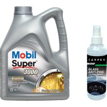 Esplendor Mobil Super 3000 X1 5W40 Motor Yağı 4 L + 22250 Carpex Cam Buğu Önleyici