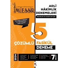 Kuram Kitap Müessir Adli Hakimlik Denemeleri- 2024 Çözümlü 5 Deneme