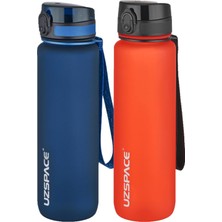 Esplendor Uzspace 2'li Tritan Matara Seti 1000 ml Büyük Boy 14 Farklı Renk Seçeneği Fiftyfifty Lacivert-Fantasyred