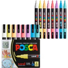 Esplendor Uni Poster Markörü Posca Set Pc-3m/8c Sc Soft Renk 8 Li