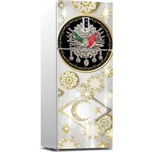 Esplendor Buzdolabı Sticker Kaplama Dolap Kaplama Etiketi Osmanlı Arma
