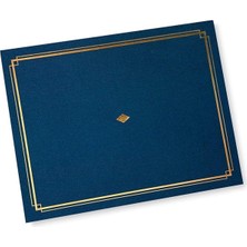 Esplendor Gartner Studios Sertifika Tutucu, Altın Folyo Detaylı Mavi, 8.5" x 11" Belgelere Uyar, 36 Adet (54516)