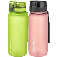 Esplendor Uzspace 2'li Tritan Matara Seti 650 ml 14 Farklı Renk Seçeneği Fiftyfifty Yeşil-Pudra