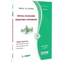 Egem Eğitim Yayınları Sosyal Bilimlerde Araştırma Yöntemleri Konu Anlatımlı Soru Bankası-Güz Dönemi (5. Yarıyıl) (360)