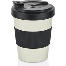Esplendor 550 ml Beyaz Kahve Bardağı Bpa Içermez Bulaşık Makinasında Yıkanabilir Ev Ofis Seyahat Yürüyüş Oto