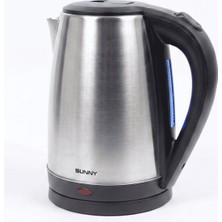 Esplendor Sunny Flora SN5KTL40 LED Işıklı Çelik Kettle Su Isıtıcı 1.7 L Kapasite 1500W (Gri/ınox)