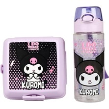 Esplendor Kuromi Dekomus Ile Yeni Sezon Lisanslı Trıtan Matara 500 ml ve 2 Katlı Beslenme Kabı Yemek Seti "ıslatmaz"