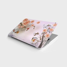 Esplendor Laptop Sticker Notebook Pc Kaplama Etiketi Pembe Güller