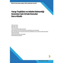 Cinius Yayınları Yargı Teşkilatı ve Adalet Bakanlığı Sınavları Için Ortak Konular Soru Kitabı