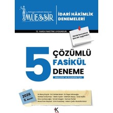 Kuram Kitap Müessir Idari Hakimlik Denemeleri - 2026 Çözümlü 5 Deneme