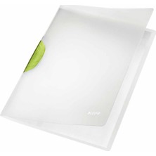 Esplendor Leitz Wow A4 Colorclip Magic Sıkıştırmalı Dosya, Yeşil, 30 A4 Sayfa Kapasiteli, Esnek Plastik, 41740059