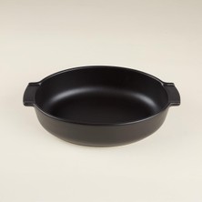 Esplendor Aryıldız Elissa Oval Fırın Kabı Mat Siyah 31 cm