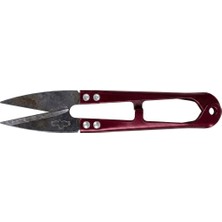 Esplendor Metal Tekstil Makası, Renkli Çelik Bıçaklı, Dikiş ve Nakış Için Iplik Kesme Makası (Kırmızı)