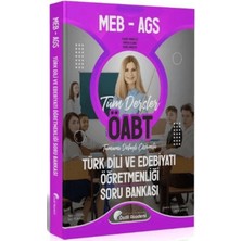 Özdil Akademi Yayınları Öabt Meb-Ags Türk Dili ve Edebiyatı Öğretmenliği Soru Bankası Çözümlü
