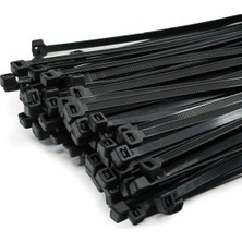 Esplendor 100 Adet Cırt Kelepçe 3,6X370 mm Plastik Siyah Renk Zip Kablo Bağı Çok Amaçlı Bağlama Uzun