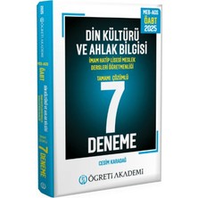 Öğreti Akademi Yayıncılık 2025 Meb Ags Öabt Din Kültürü ve Ahlak Bilgisi Tamamı Çözümlü 7 Deneme