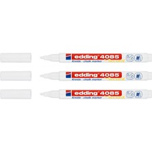 Esplendor Eddıng Tebeşir Markörü, Sıvı Tebeşir Markörü, 4085 Beyaz, Yuvarlak Uç, 1 – 2 mm