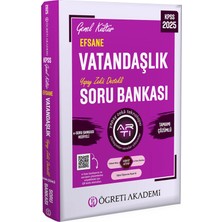 Öğreti Akademi Yayıncılık 2025 Kpss Genel Kültür Efsane Vatandaşlık Tamamı Çözümlü Soru Bankası