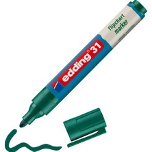 Esplendor Edding Flipchartmarker 31 Ecoline, Yeniden Doldurulabilir, 1,5 – 3 Mm, Yeşil