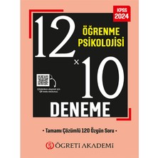 Öğreti Akademi Yayıncılık 12X10 Öğrenme Psikolojisi Deneme